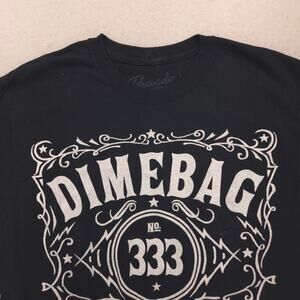 Bravado DImebag Casual Graphic Short Sleeve T Shirt Mens Size Medium M Black